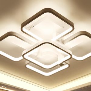 現代白色方形LED 客廳燈 吸頂燈 工程用多尺寸可選