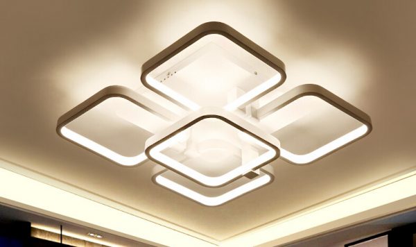 現代白色方形LED 客廳燈 吸頂燈 工程用多尺寸可選