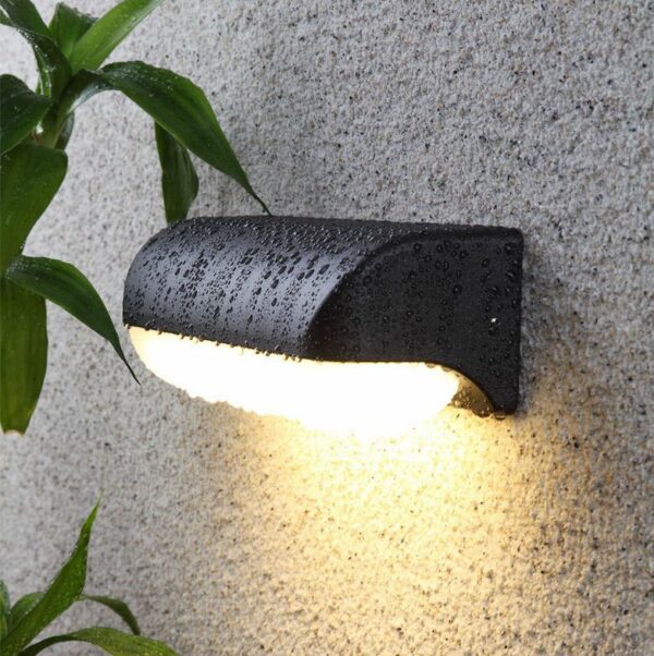 防水壁燈 LED 現代簡約6W 長方超薄設計 黑色 暖光 白光可選
