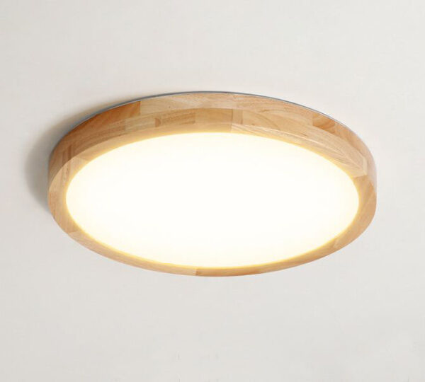 現代吸頂燈 圓形 和式原木製 大中小 尺寸可選