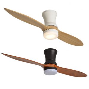 現代設計吸頂風扇燈 52吋 變頻節能 實木葉 白色/黑色可選 ceiling fan