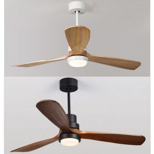 現代設計出口款式 大尺寸 實木葉 風扇燈 52吋 42吋 黑色 白色 可選 吊扇燈 Ceiling Fan